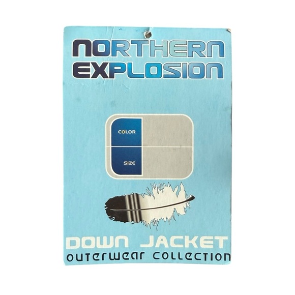 Northern Explosion NXP 4586 Down Filled Jacket Boys Sz Large 14 NWT Winter Coat - Picture 8 of 15